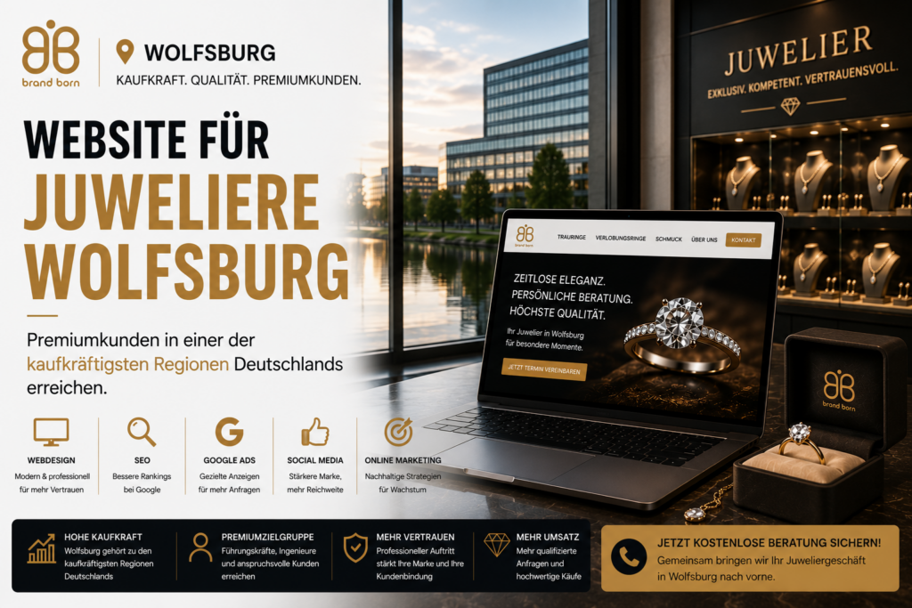 Website für Juweliere Wolfsburg, SEO für Juweliere Wolfsburg, Webdesign für Juweliere Wolfsburg und Google Ads für Juweliere Wolfsburg. - Brand Born Website SEO SMM Digital Marketing Website für Juweliere Wolfsburg, SEO für Juweliere Wolfsburg, Webdesign für Juweliere Wolfsburg und Google Ads für Juweliere Wolfsburg.
