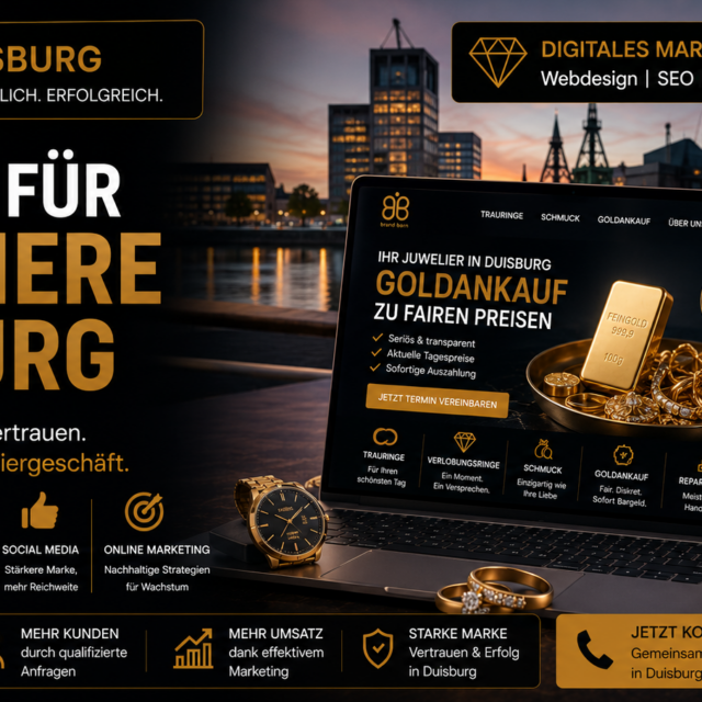 Website für Juweliere Duisburg, SEO für Juweliere Duisburg, Google Ads für Juweliere Duisburg und professionelles Webdesign für Juweliere Duisburg.