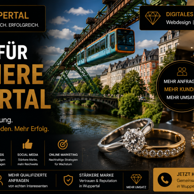 Website für Juweliere Wuppertal, SEO für Juweliere Wuppertal, Webdesign für Juweliere Wuppertal, Google Ads für Juweliere Wuppertal, SMM für Juweliere Wuppertal