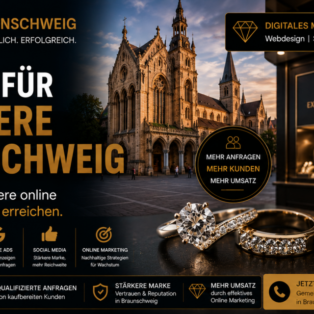 Website für Juweliere Braunschweig, SEO für Juweliere Braunschweig, Webdesign für Juweliere Braunschweig und Google Ads für Juweliere Braunschweig.