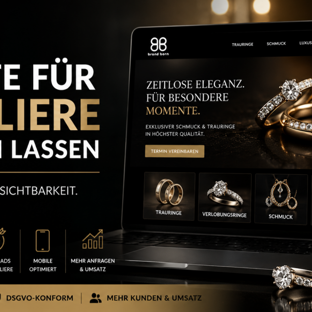 Website für Juweliere erstellen lassen, Juwelier Website erstellen lassen, Professionelle Website für Juweliere, Webdesign Juweliere, SEO für Juweliere.