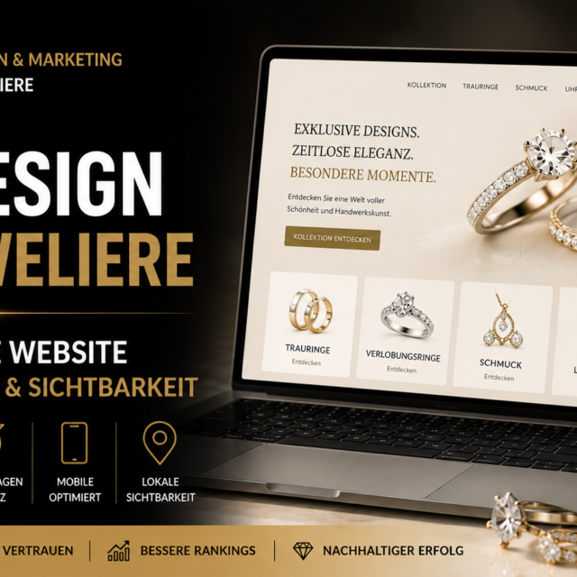 Webdesign für Juweliere, Website für Juweliere, SEO für Juweliere, Juwelier Website erstellen lassen, professionelle Website für Juweliere.