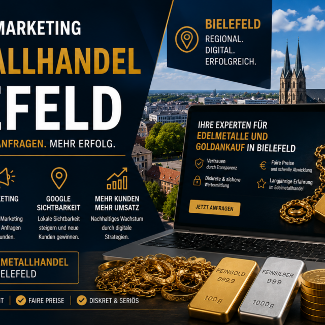 Website Edelmetallhandel Bielefeld, Webdesign Edelmetallhandel Bielefeld, SEO Edelmetallhandel Bielefeld, Website für Goldankauf Bielefeld