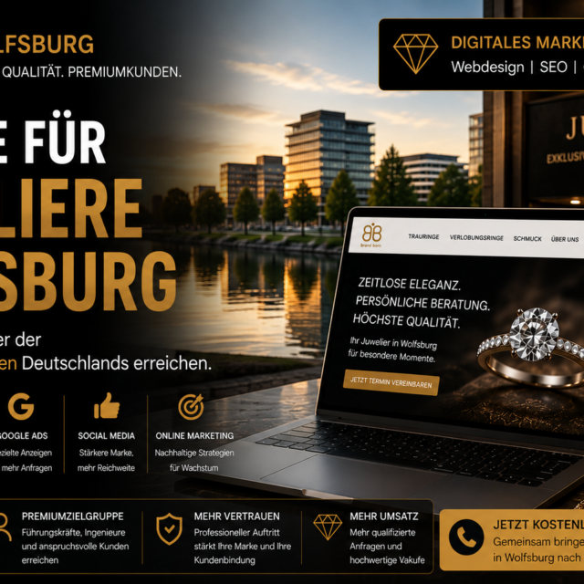 Website für Juweliere Wolfsburg, SEO für Juweliere Wolfsburg, Webdesign für Juweliere Wolfsburg und Google Ads für Juweliere Wolfsburg.
