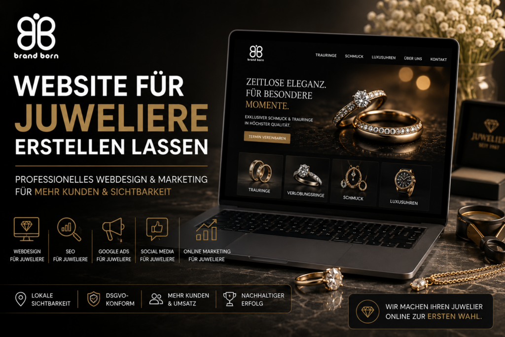 Website für Juweliere erstellen lassen, Juwelier Website erstellen lassen, Professionelle Website für Juweliere, Webdesign Juweliere, SEO für Juweliere.