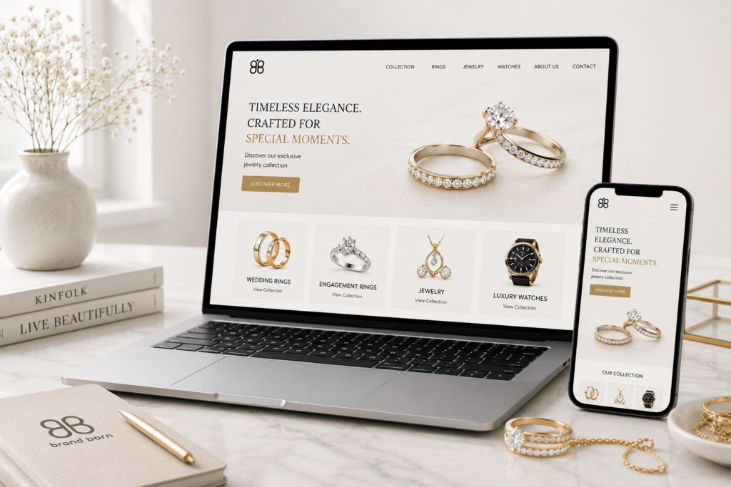 Webdesign für Juweliere, Website für Juweliere, SEO für Juweliere, Juwelier Website erstellen lassen, professionelle Website für Juweliere.