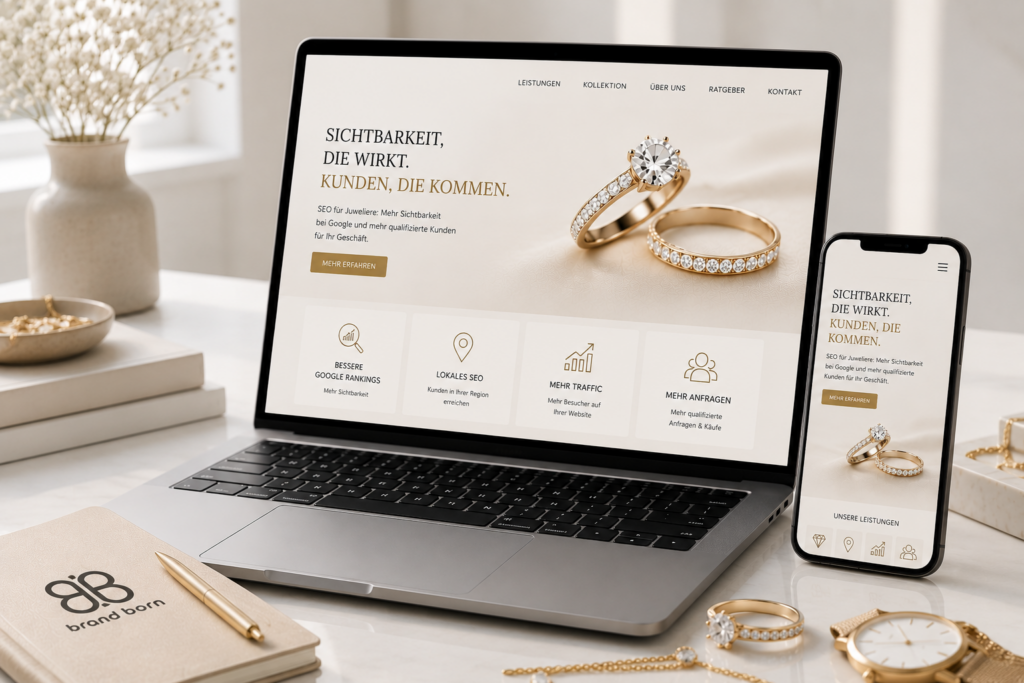 SEO für Juweliere, Juweliere SEO, lokales SEO für Juweliere, Website für Juweliere, Webdesign für Juweliere und mehr Kunden für Juweliere.