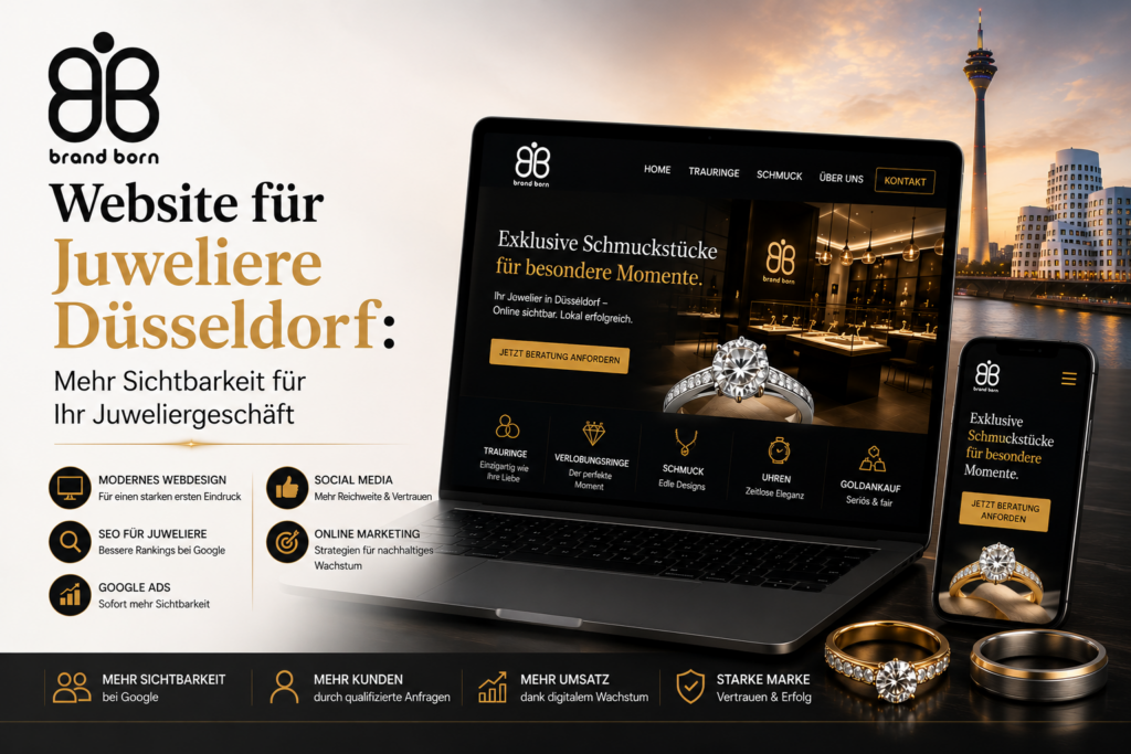Website für Juweliere Düsseldorf, Webdesign für Juweliere Düsseldorf, SEO für Juweliere Düsseldorf, Google Ads für Juweliere Düsseldorf, SMM Juweliere Düsseldorf