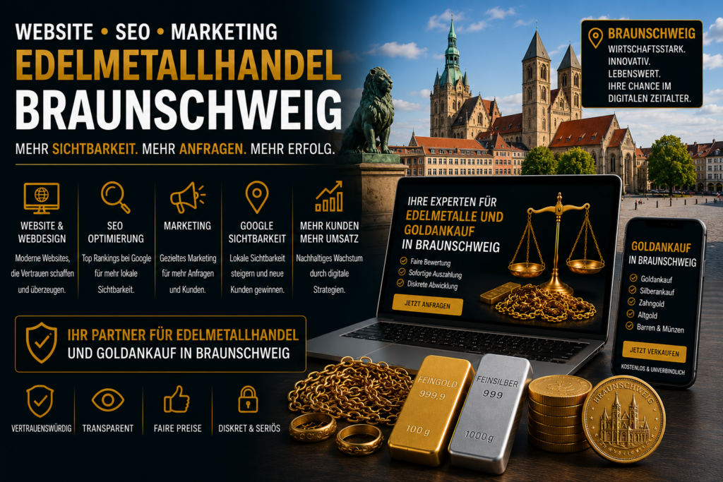 Website Edelmetallhandel Braunschweig, Webdesign Edelmetallhandel Braunschweig, Website für Goldankauf Braunschweig, SEO Goldankauf Braunschweig - Brand Born Website SEO SMM Digital Marketing Website Edelmetallhandel Braunschweig, Webdesign Edelmetallhandel Braunschweig, Website für Goldankauf Braunschweig, SEO Goldankauf Braunschweig